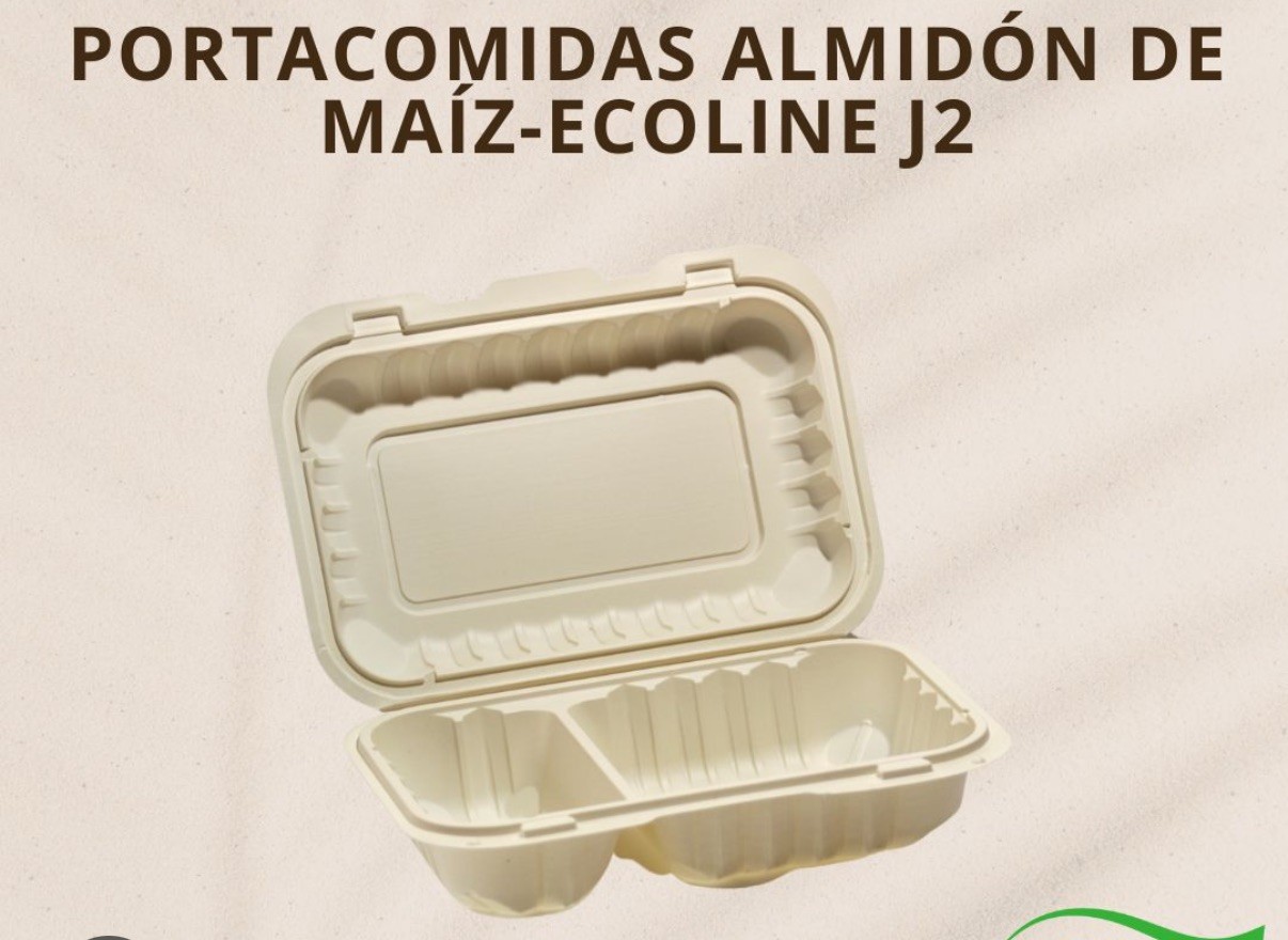 Porta Hamburguesa con Papas 2 Compartimientos (J2)